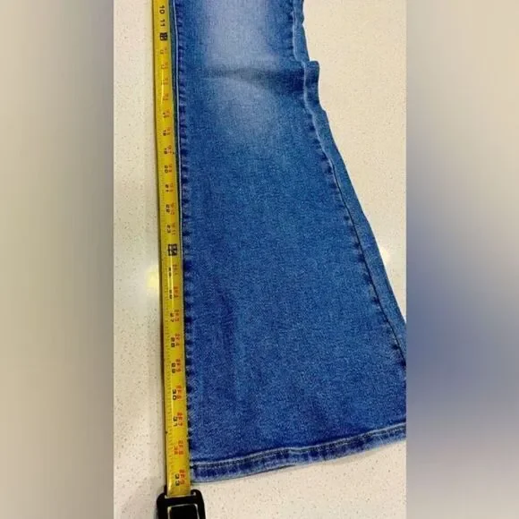 Lee Vintage Modern High Rise Flare Jeans 29x33 NWT Stretch Distressed Denim - Picture 11 of 12